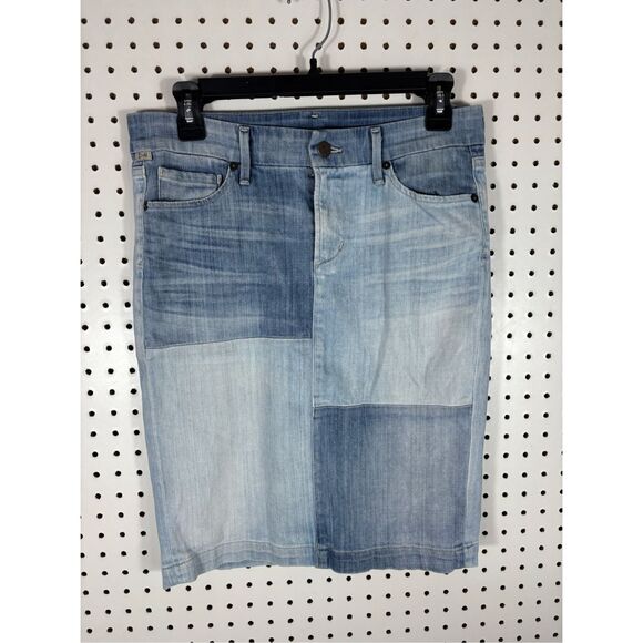 CITIZENS OF HUMANITY WOMEN`S DENIM PENCIL SKIRT IN BAUHAUS LIGHT WASH SIZE 27 - Picture 1 of 10